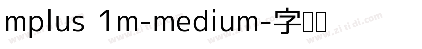 mplus 1m-medium字体转换